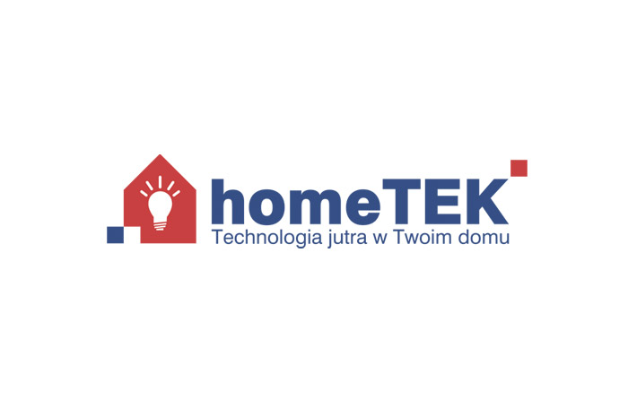 HomeTek - logo dla firmy tworzącej inteligentne systemy dla domu