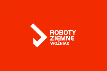 Projekt logo ROBOTY ZIEMNE WOŹNIAK – logo dla firmy budowlanej