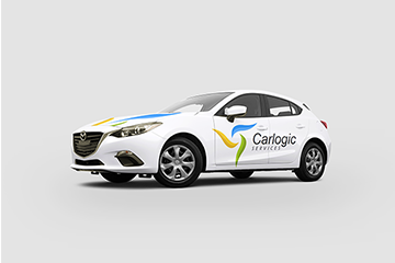 Carlogic / logo oraz oklejenie auta