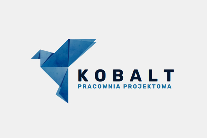 logo dla pracowni projektowej KOBALT. Projektowanie logo