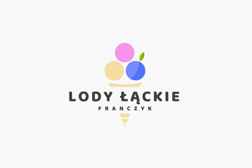 Lody Łąckie / Logo dla lodziarni