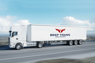 BEEF TRANS – logo dla firmy transportowej