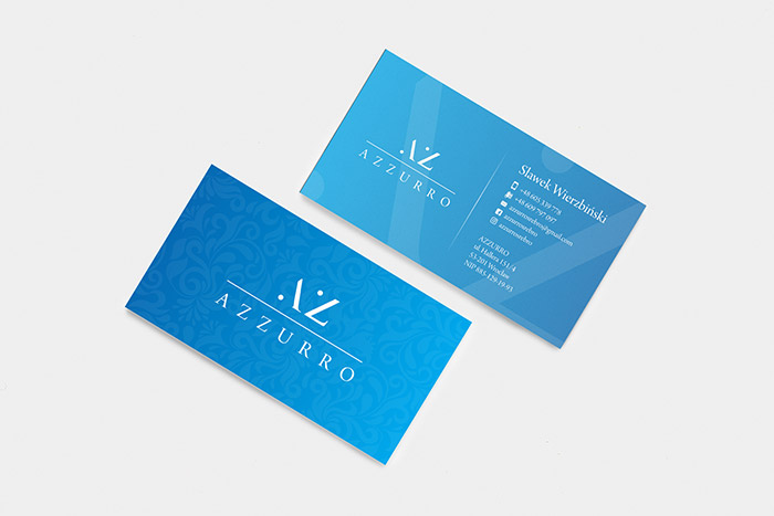 azzurro wizytówka