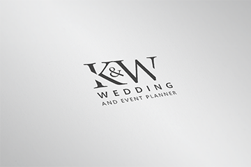 K&W WEDDING / projekt logotypu