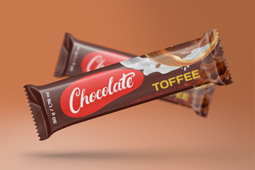 Projekt opakowania – baton toffee