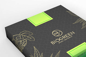 Logo dla firmy transportowej 18 BIOGREEN / Identyfikacja wizualna