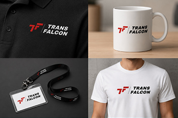 Projekt logo dla restauracji 8 TRANS FALCON