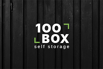 100BOX self storage | logo | księga znaku