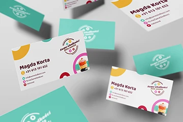 Logo dla firmy AI - sztucznej inteligencji 17 Same słodkości / lets zoets – identyfikacja wizualna dla cukierni