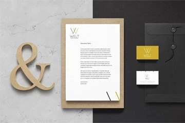 Projektowanie logo i identyfikacja wizualna dla firm 57 WELT / identyfikacja wizualna