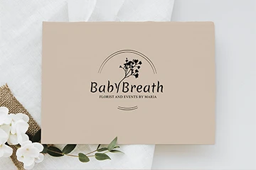 Projektowanie logo oraz identyfikacji wizualnej – Lublin 23 BabyBreath – projekt logo dla firmy florystycznej