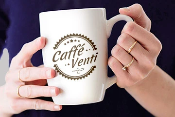 Projektowanie logo oraz identyfikacji wizualnej – Lublin 9 Caffe Venti – logo dla kawiarni