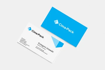 Projektowanie logo oraz identyfikacji wizualnej – Lublin 6 Cima Pack – wizytówka