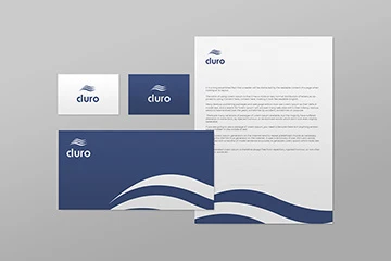Logo dla firmy AI - sztucznej inteligencji 18 Duro / identyfikacja wizualna
