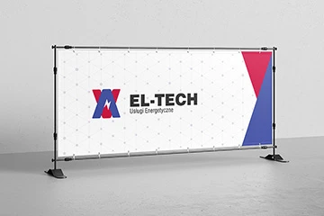 Projektowanie logo i identyfikacja wizualna dla firm 93 EL-TECH – logo i baner dla firmy energetycznej