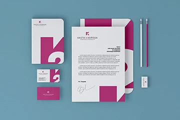 Projektowanie logo i identyfikacja wizualna dla firm 36 Kasta & Komoda | identyfikacja wizualna