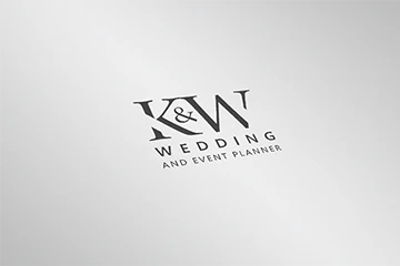 K&W WEDDING / projekt logotypu