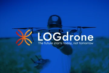 Projektowanie logo i identyfikacja wizualna dla firm 80 Logdrone / logo dla firmy dronowej / plakat