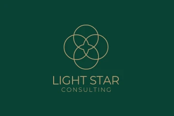 Logo dla firmy AI - sztucznej inteligencji 12 LIGHT STAR – identyfikacja wizualna