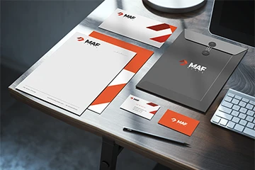 Logo dla firmy AI - sztucznej inteligencji 25 MAF MEBLE / logo oraz identyfikacji wizualnej dla producenta mebli