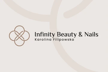Logo dla firmy AI - sztucznej inteligencji 4 Infinity Beauty & Nails / logo dla salony urody